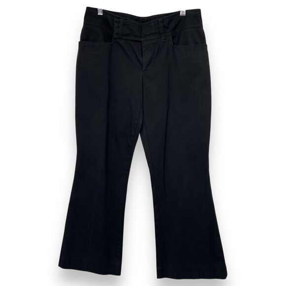 GUCCI BOOT CUT PANTS 42 COTTON BLACK - Picture 1 of 10